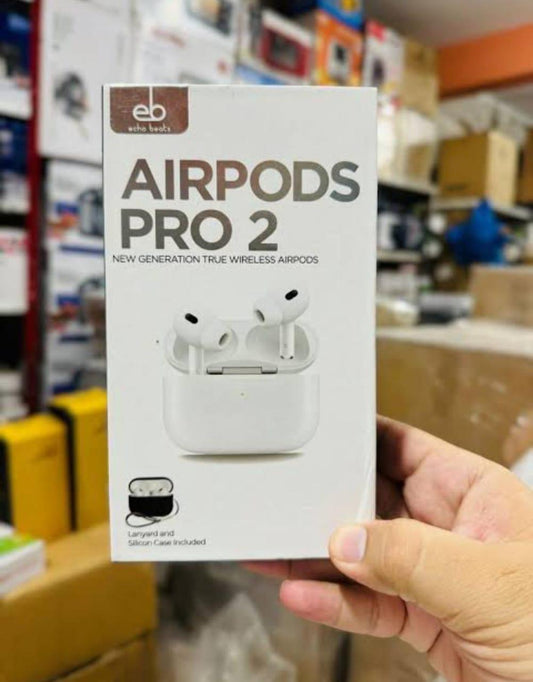Echo Beat Airpods Pro 02 🎧 | Premium Wireless Earbuds – White 🤍
