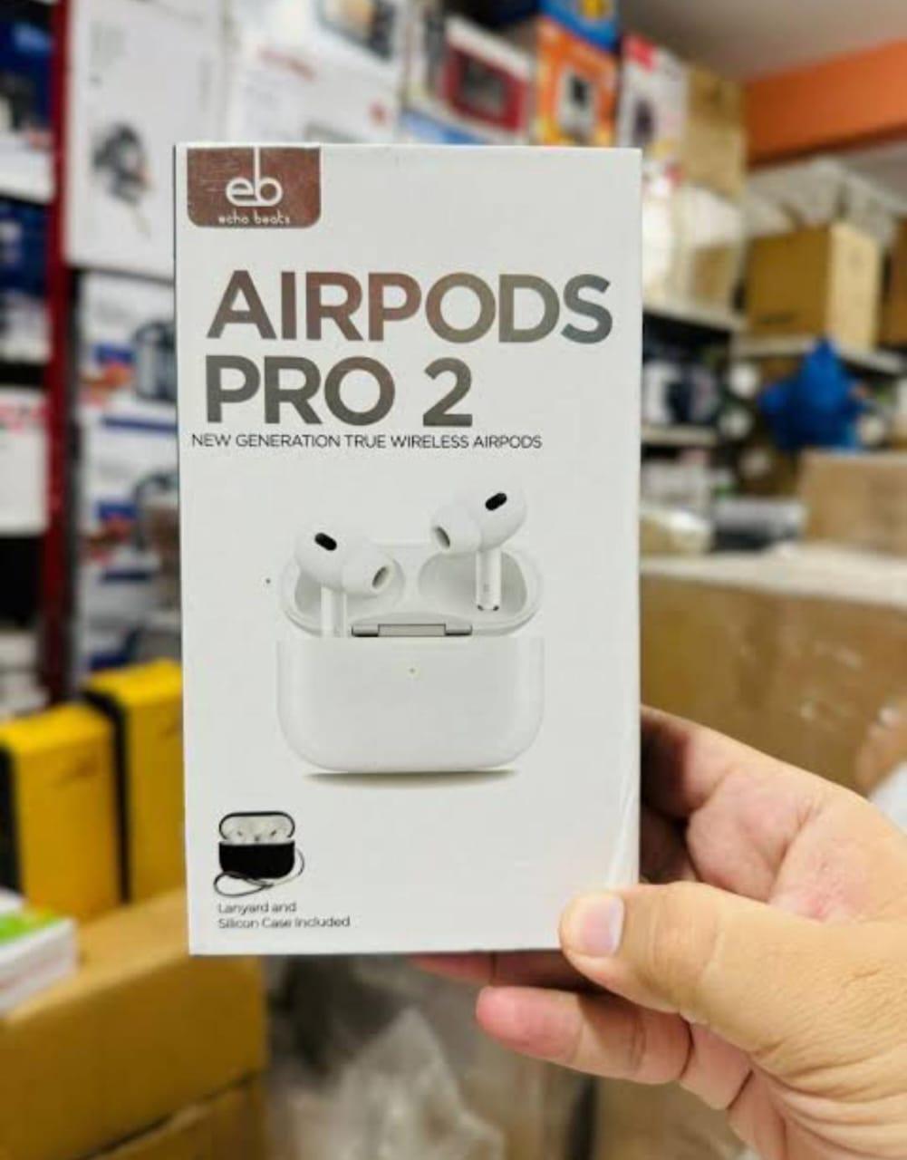 Echo Beat Airpods Pro 02 🎧 | Premium Wireless Earbuds – White 🤍